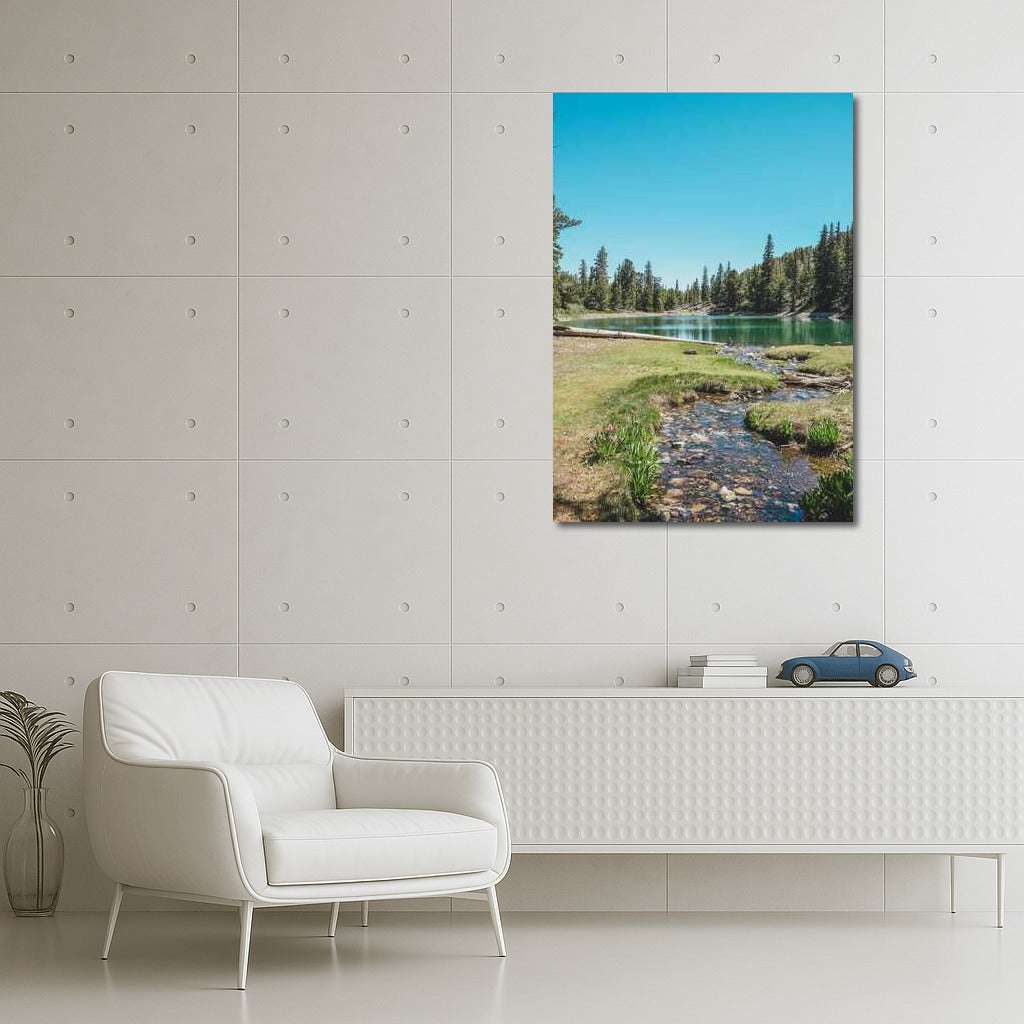 Tranquility of Lake and Pines: Landscape of Nevada, USA