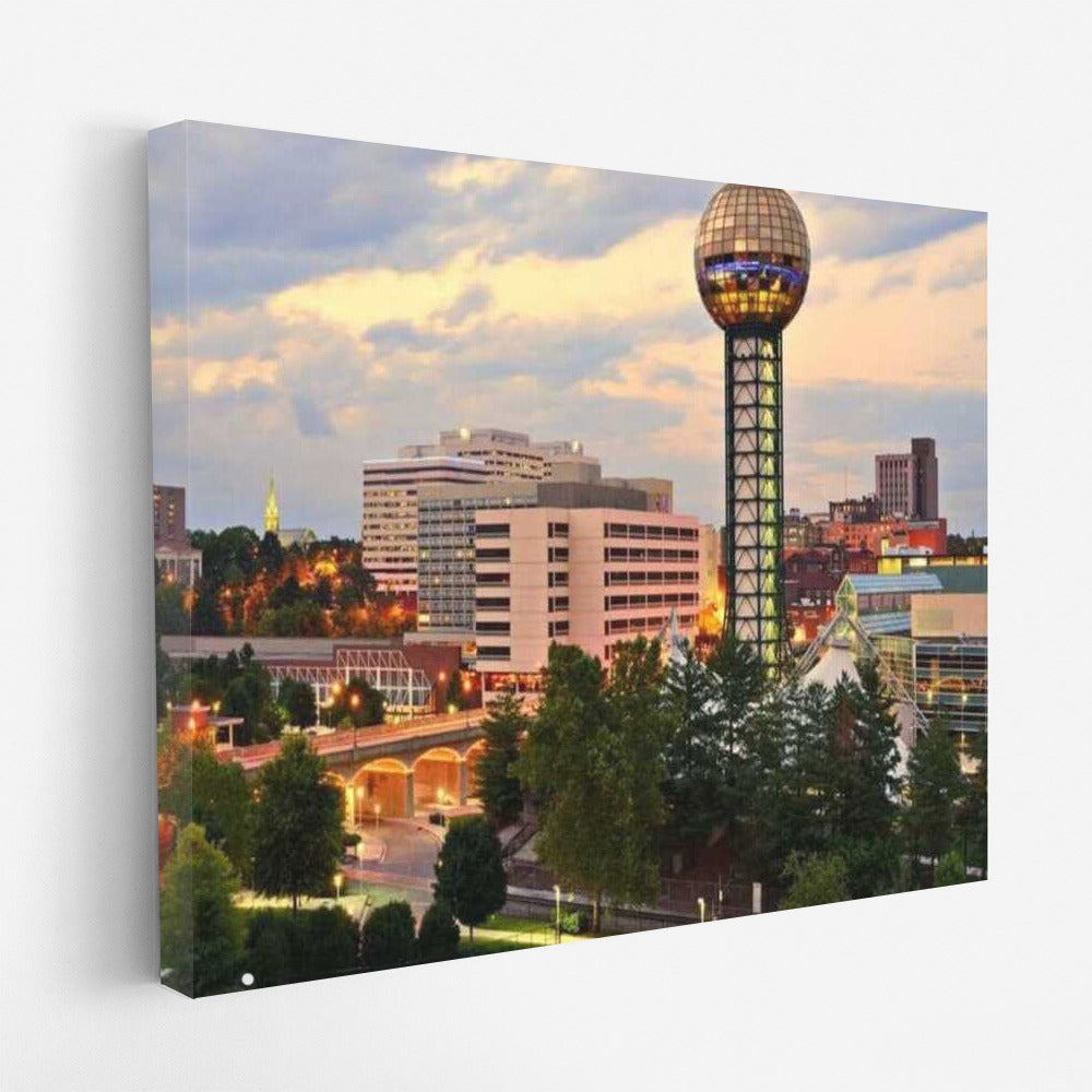 Modern Charm of Southern Architecture: Cityscape of Tennessee, USA