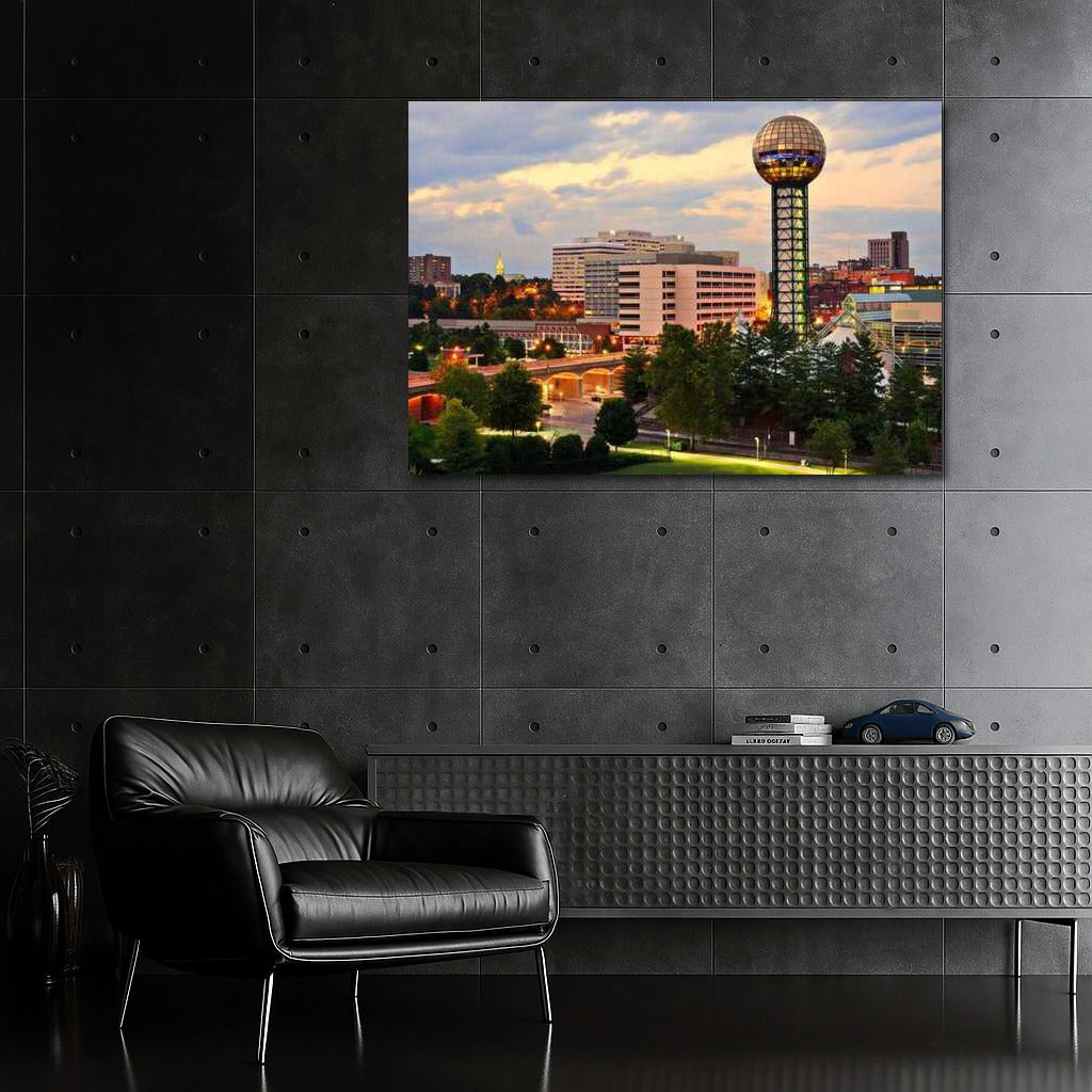 Modern Charm of Southern Architecture: Cityscape of Tennessee, USA
