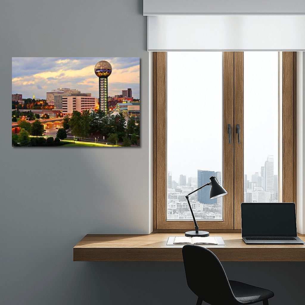 Modern Charm of Southern Architecture: Cityscape of Tennessee, USA