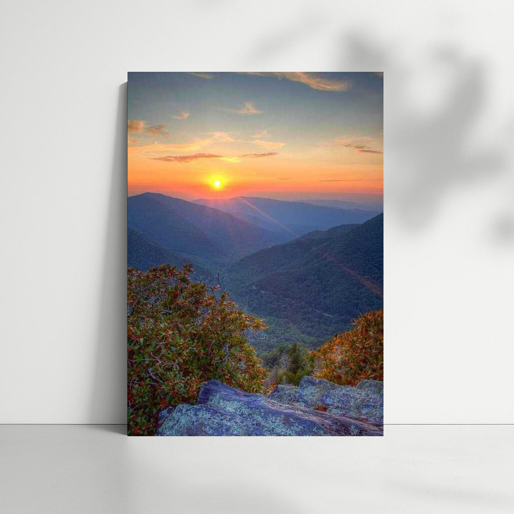Sunset over the Wave Mountains of Tennessee: Landscape of the Soul of the USA