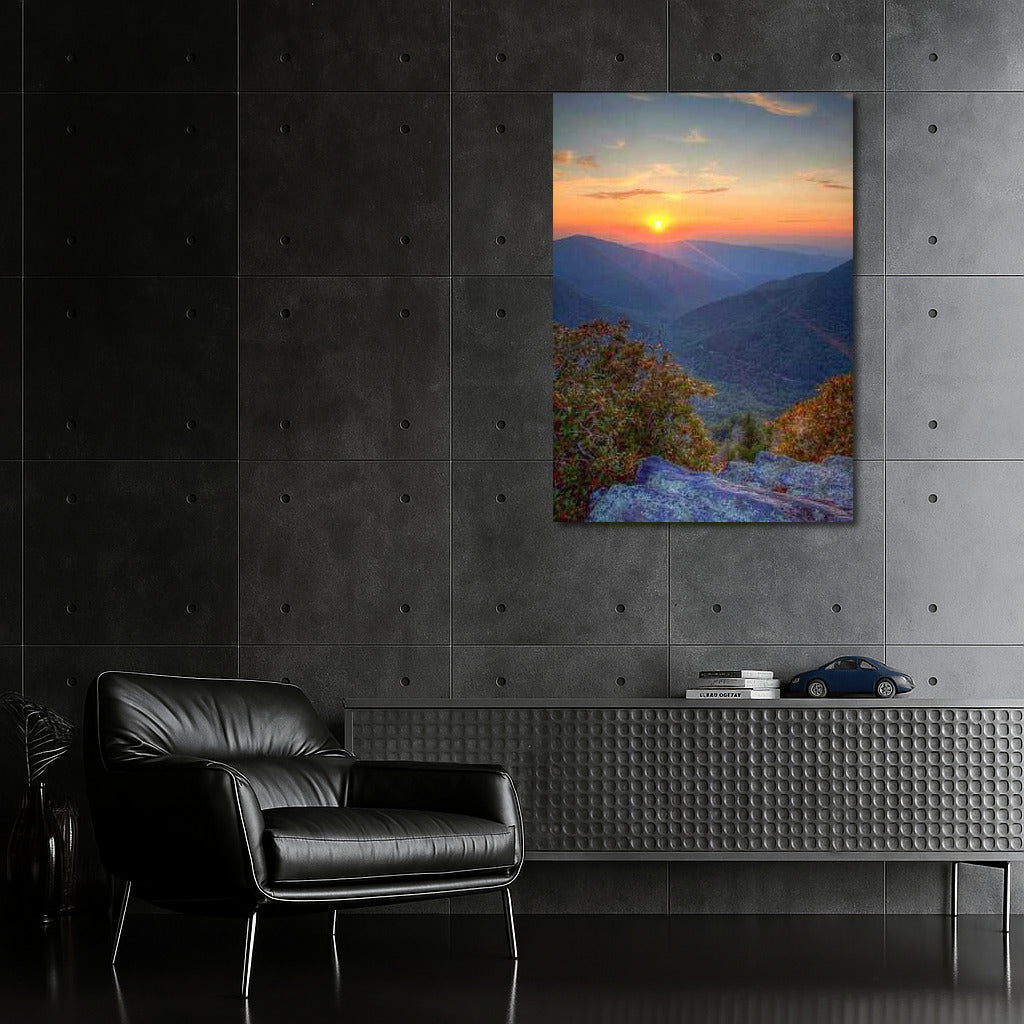 Sunset over the Wave Mountains of Tennessee: Landscape of the Soul of the USA