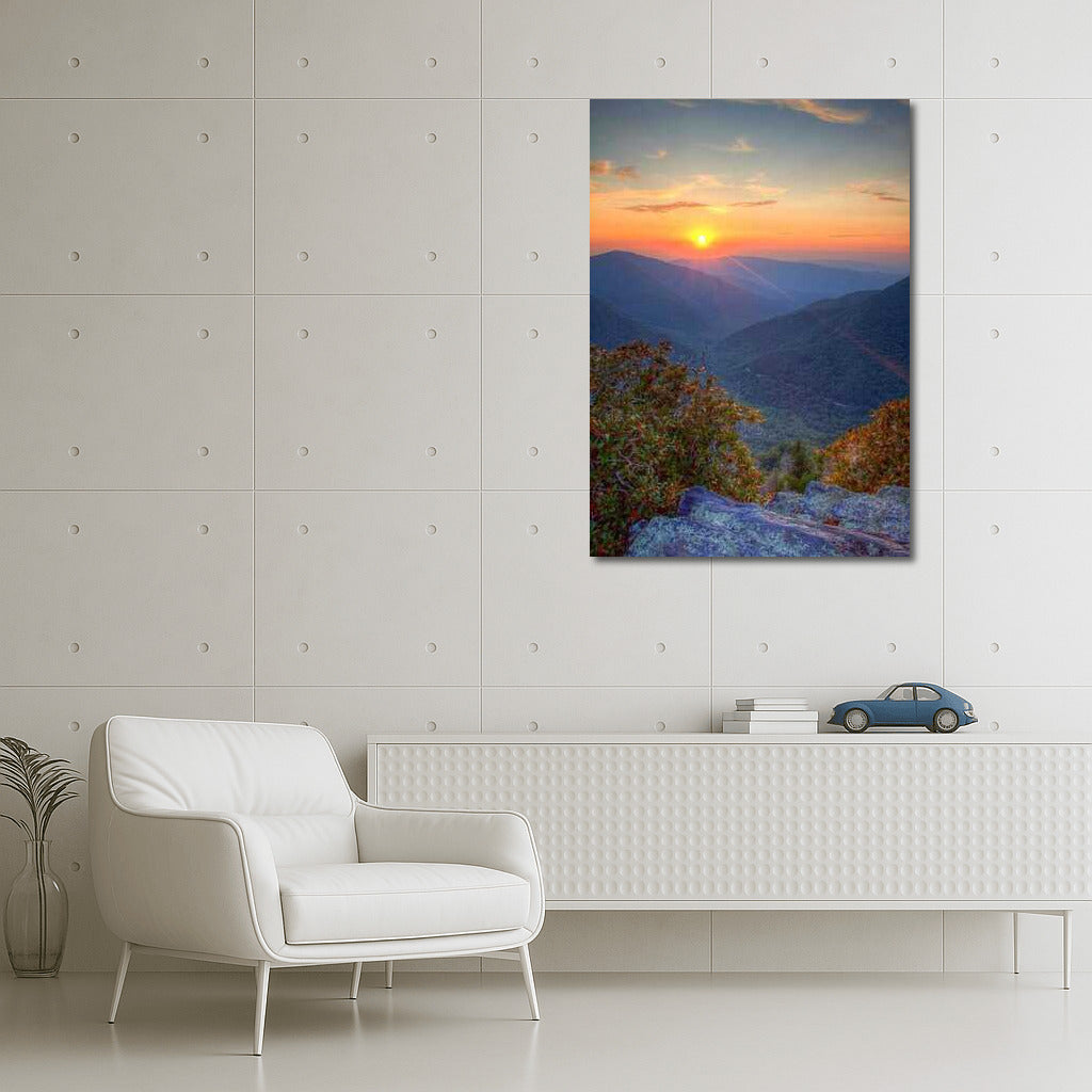 Sunset over the Wave Mountains of Tennessee: Landscape of the Soul of the USA