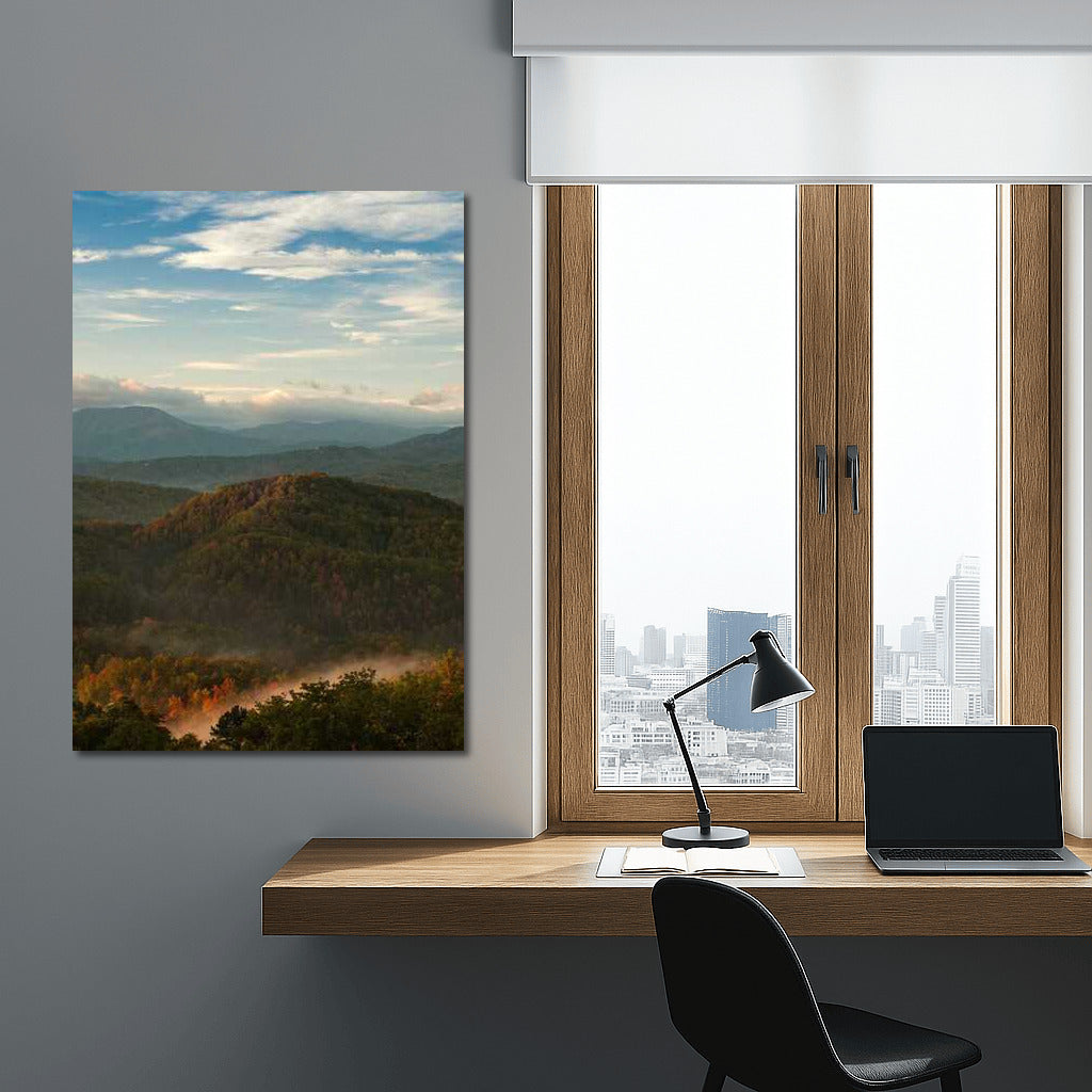 Tennessee's Misty Mountains: Morning Charm of the USA