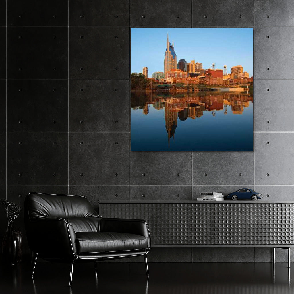 Nashville's Golden Reflection: Dive into the Atmosphere of Tennessee, USA