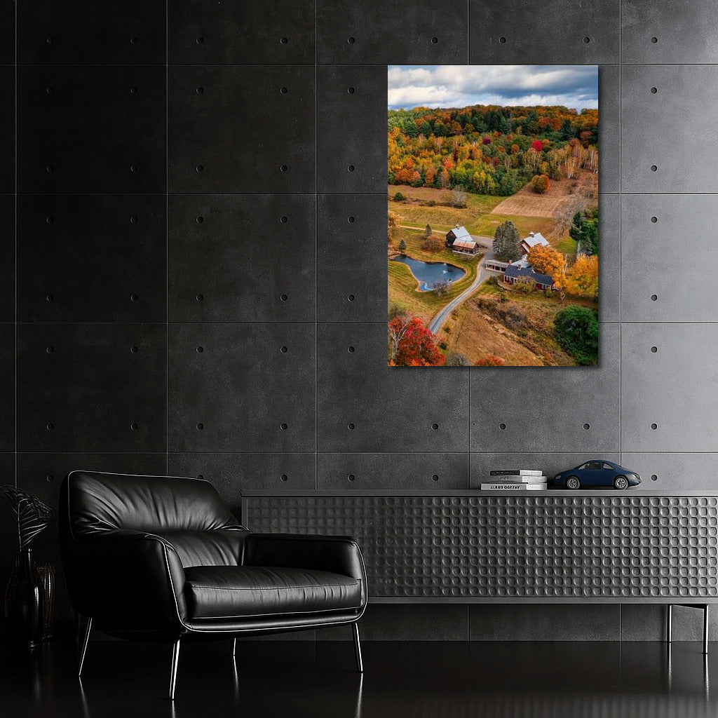 Autumn Comfort: Vibrant Colors of Vermont, USA