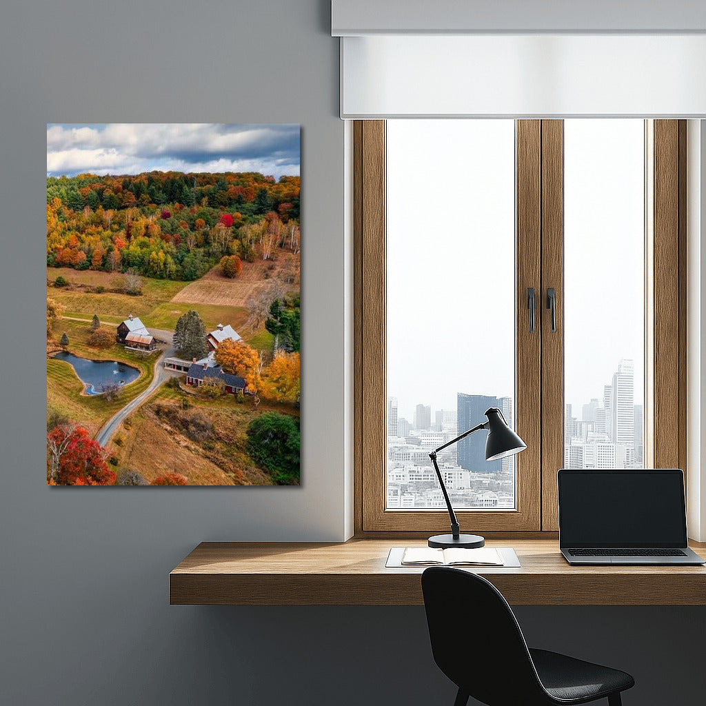 Autumn Comfort: Vibrant Colors of Vermont, USA