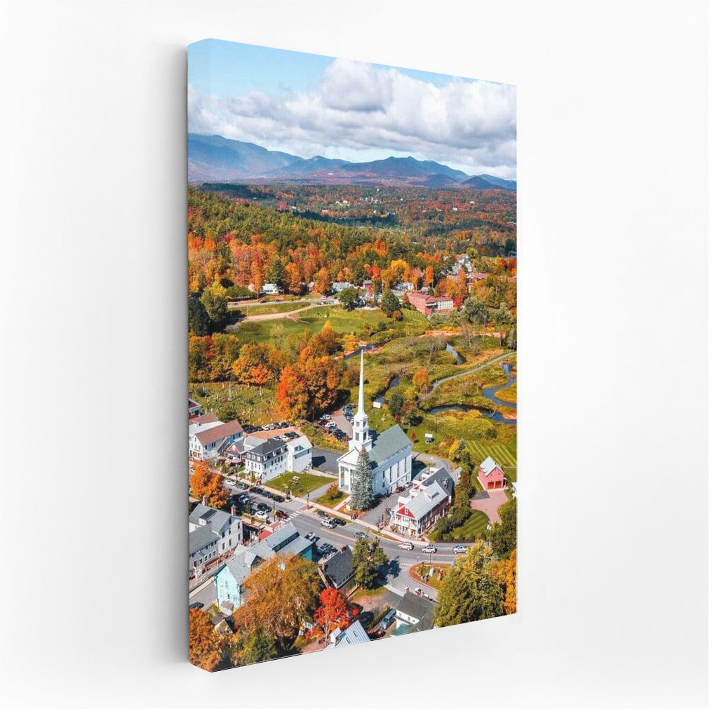 Autumn Village in Vermont: The Charm of Rural America