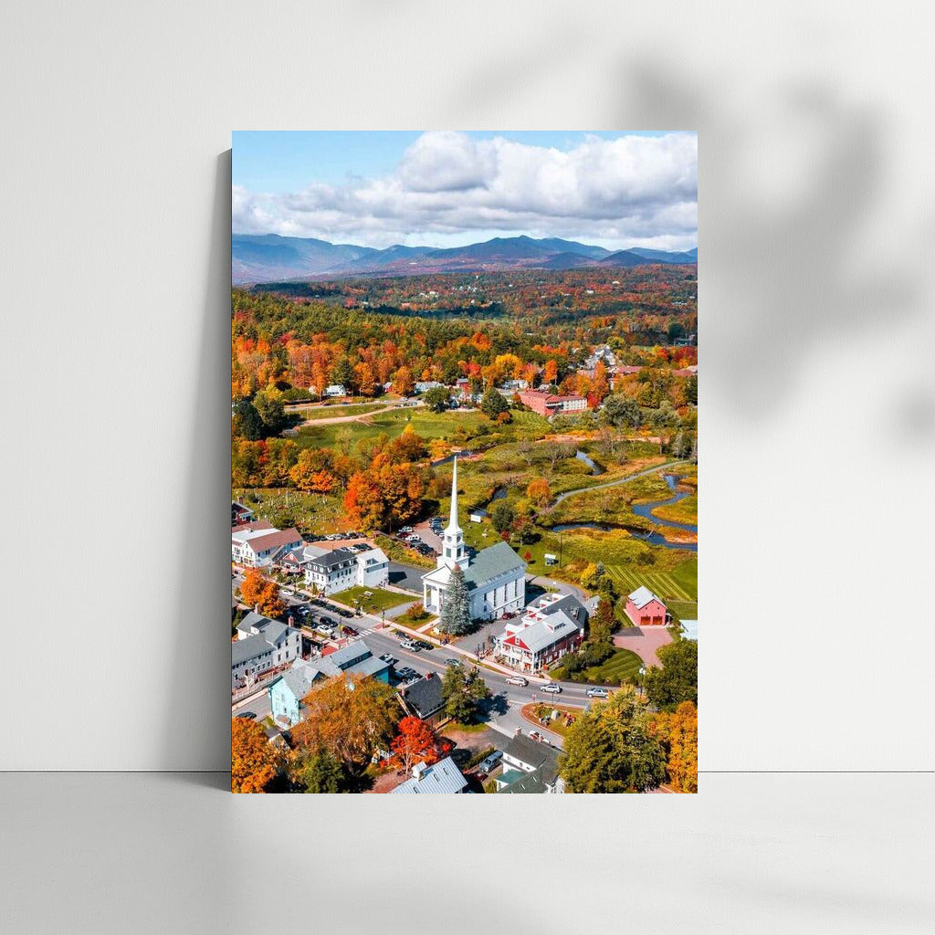 Autumn Village in Vermont: The Charm of Rural America