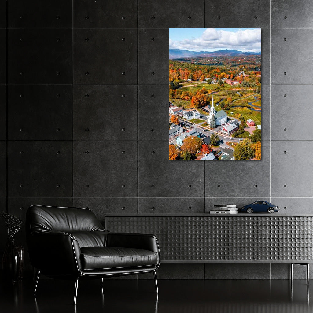 Autumn Village in Vermont: The Charm of Rural America
