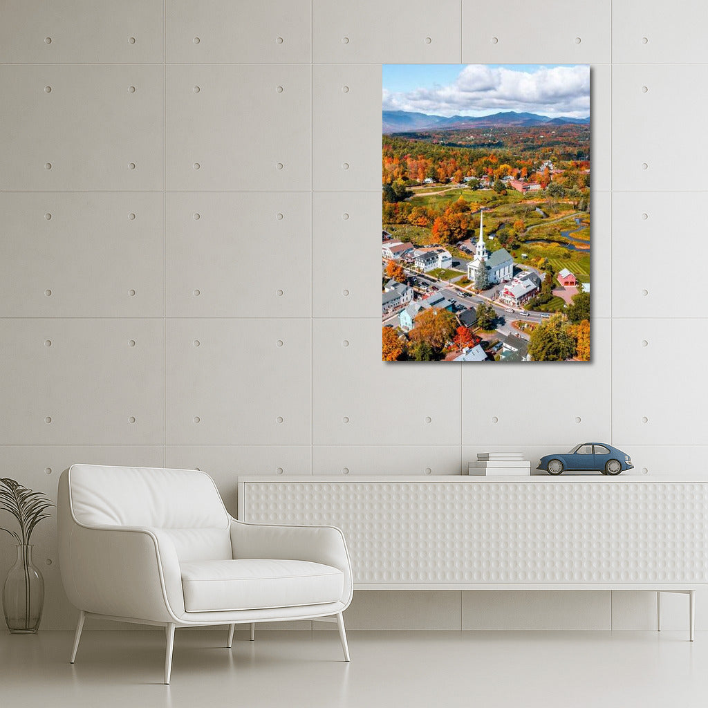Autumn Village in Vermont: The Charm of Rural America