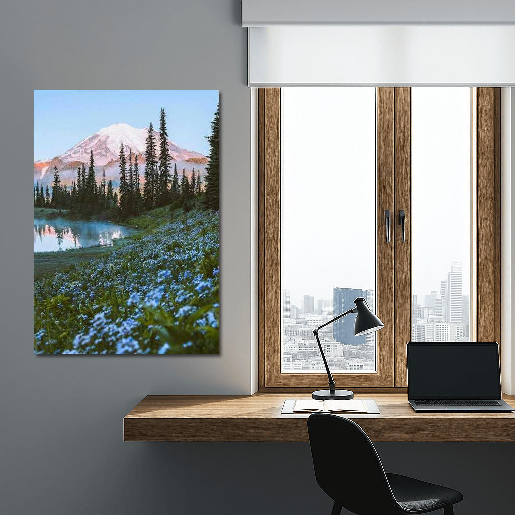 Morning Washington: Mountains and Forest in Bloom