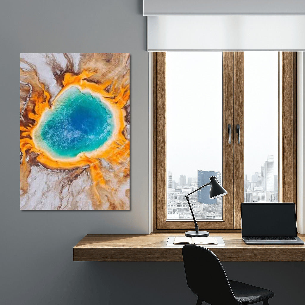 Wyoming's Geothermal Wonder: A Vivid Explosion of Nature in the US