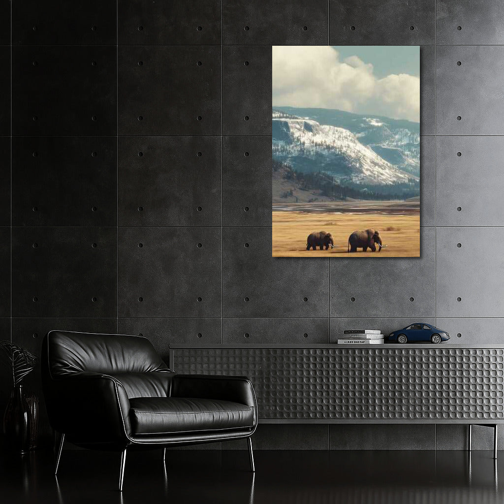 Mammoths of Wyoming: The Grandeur of the Snowy Mountains of the USA