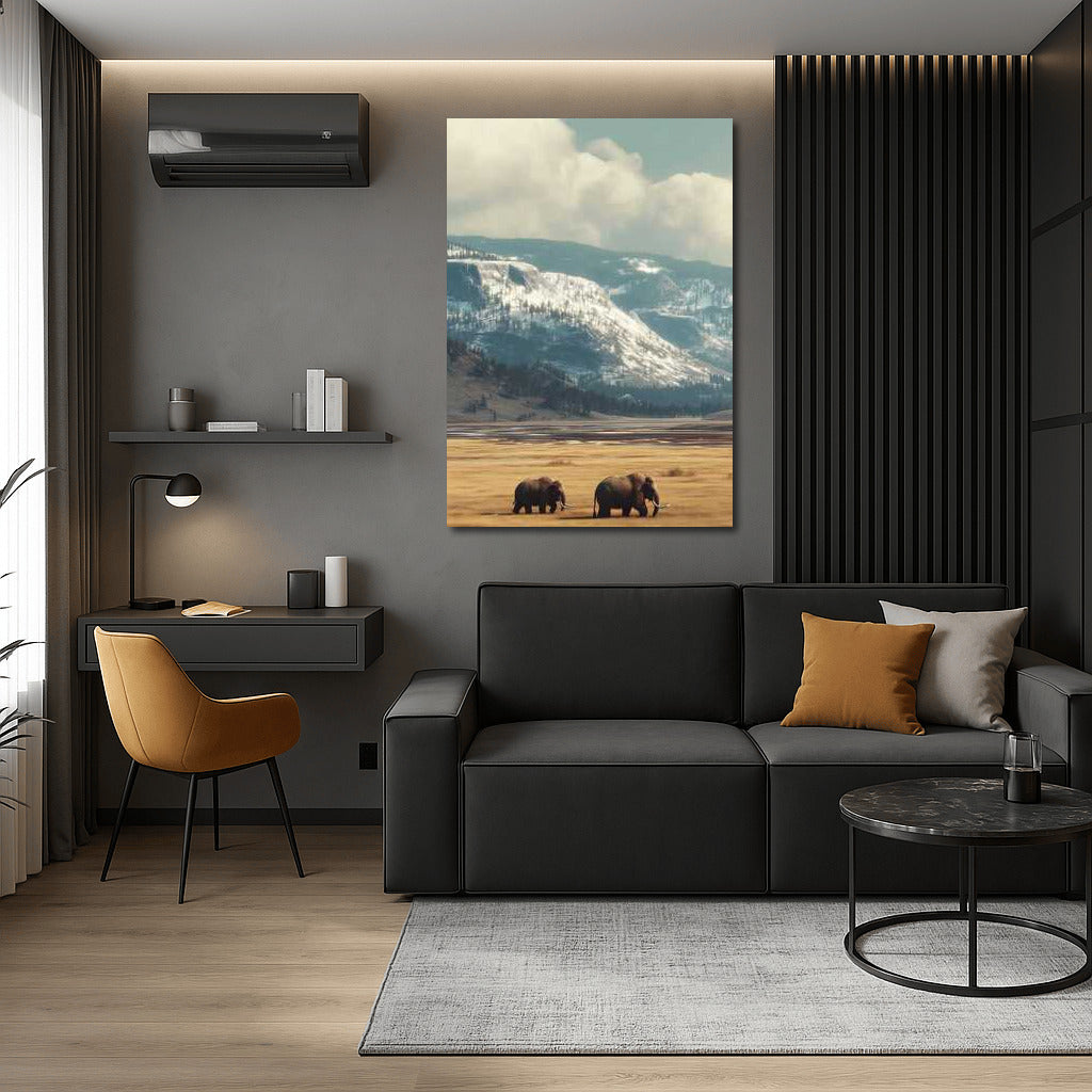 Mammoths of Wyoming: The Grandeur of the Snowy Mountains of the USA