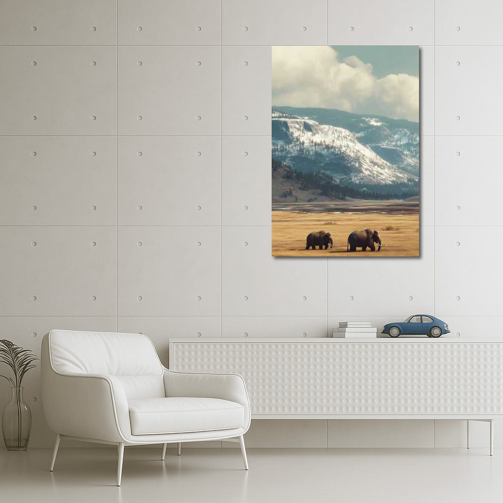 Mammoths of Wyoming: The Grandeur of the Snowy Mountains of the USA