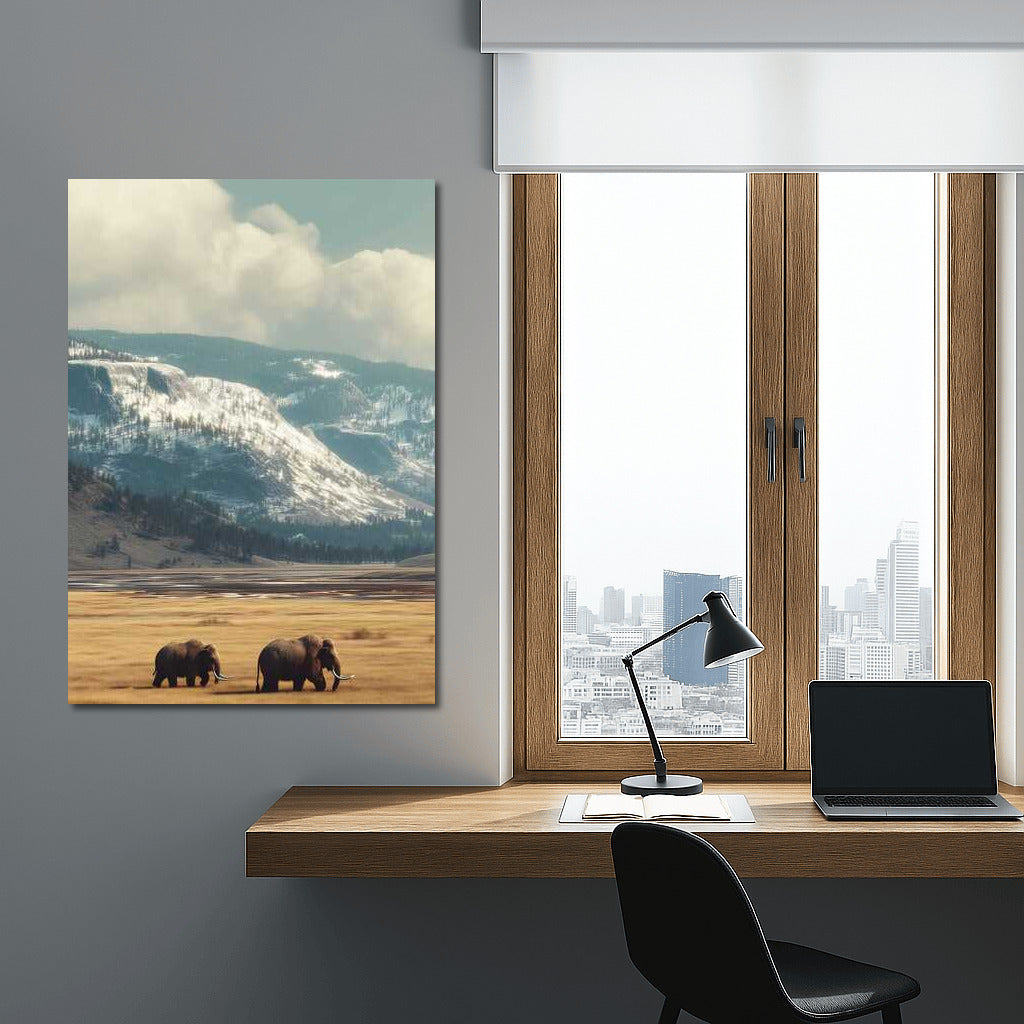 Mammoths of Wyoming: The Grandeur of the Snowy Mountains of the USA