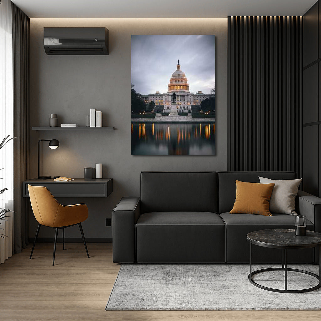 The Majesty of the Capitol: The Symbol of the United States in an Elegant Frame