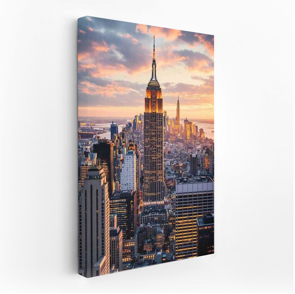 Sunset Over New York: Evening Cityscape USA