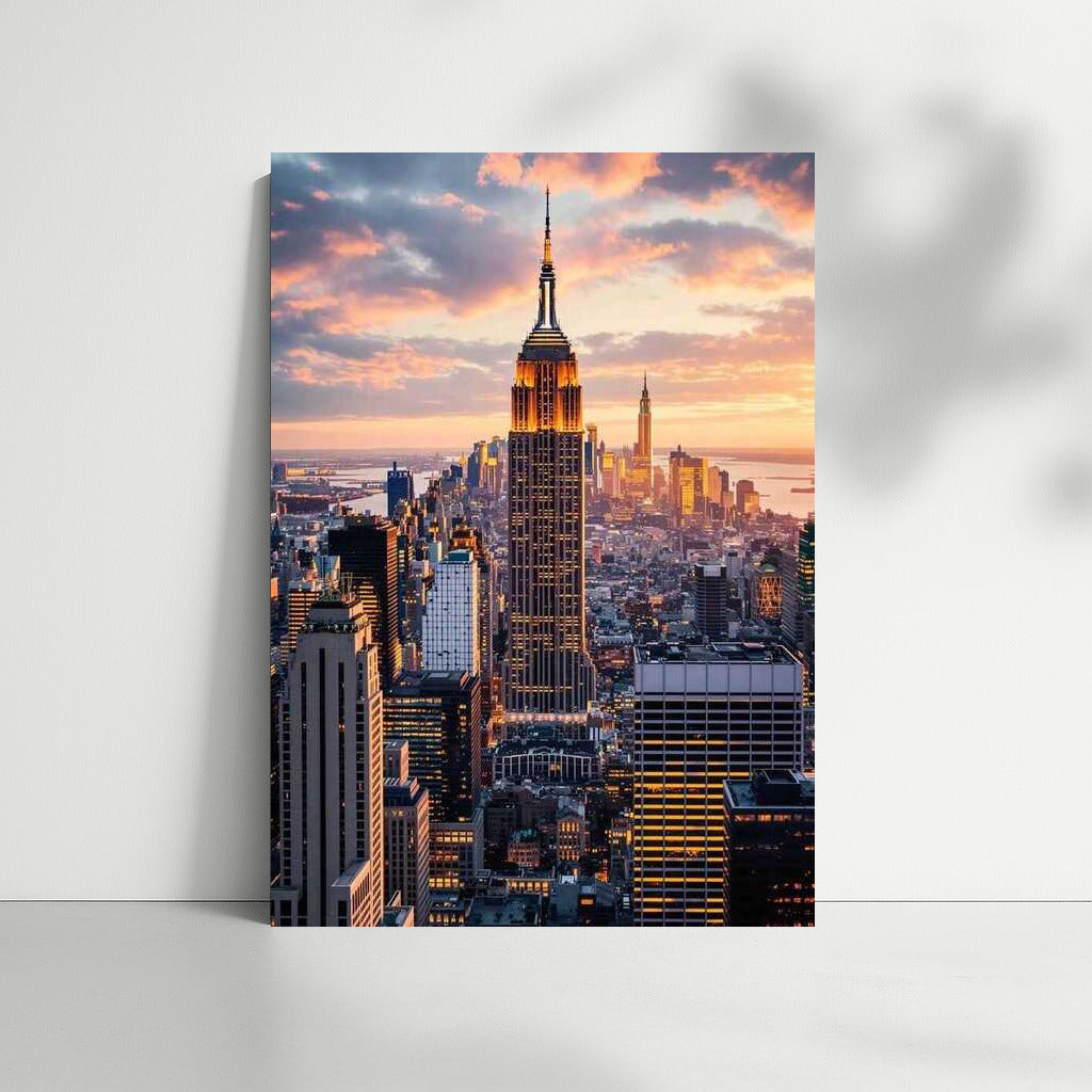 Sunset Over New York: Evening Cityscape USA