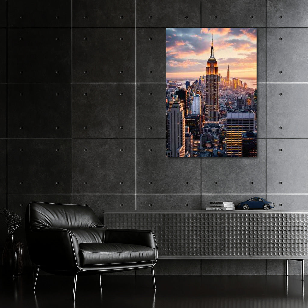 Sunset Over New York: Evening Cityscape USA