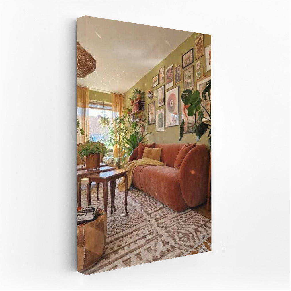 Cozy Light and Greenery: Atmosphere of Peace