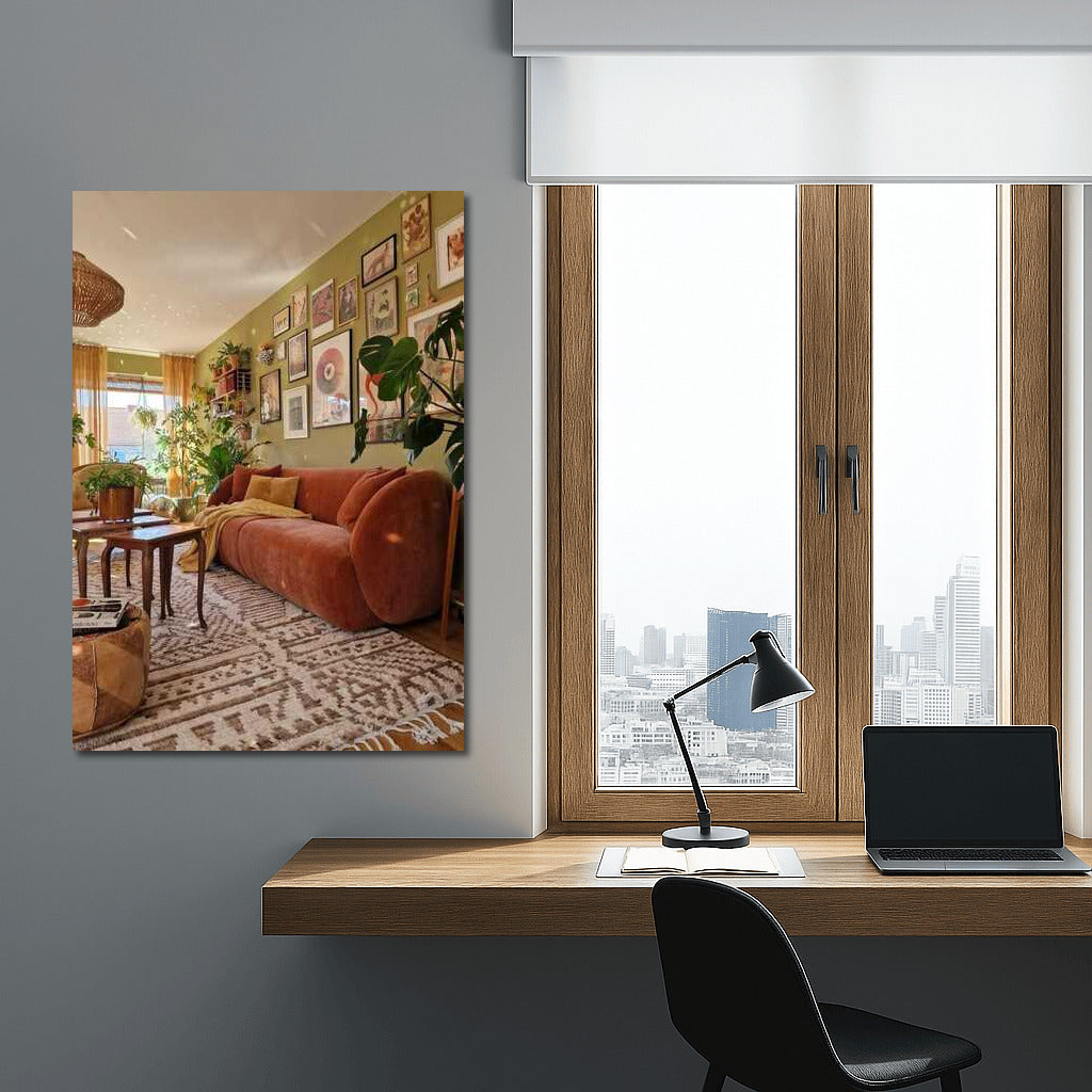 Cozy Light and Greenery: Atmosphere of Peace