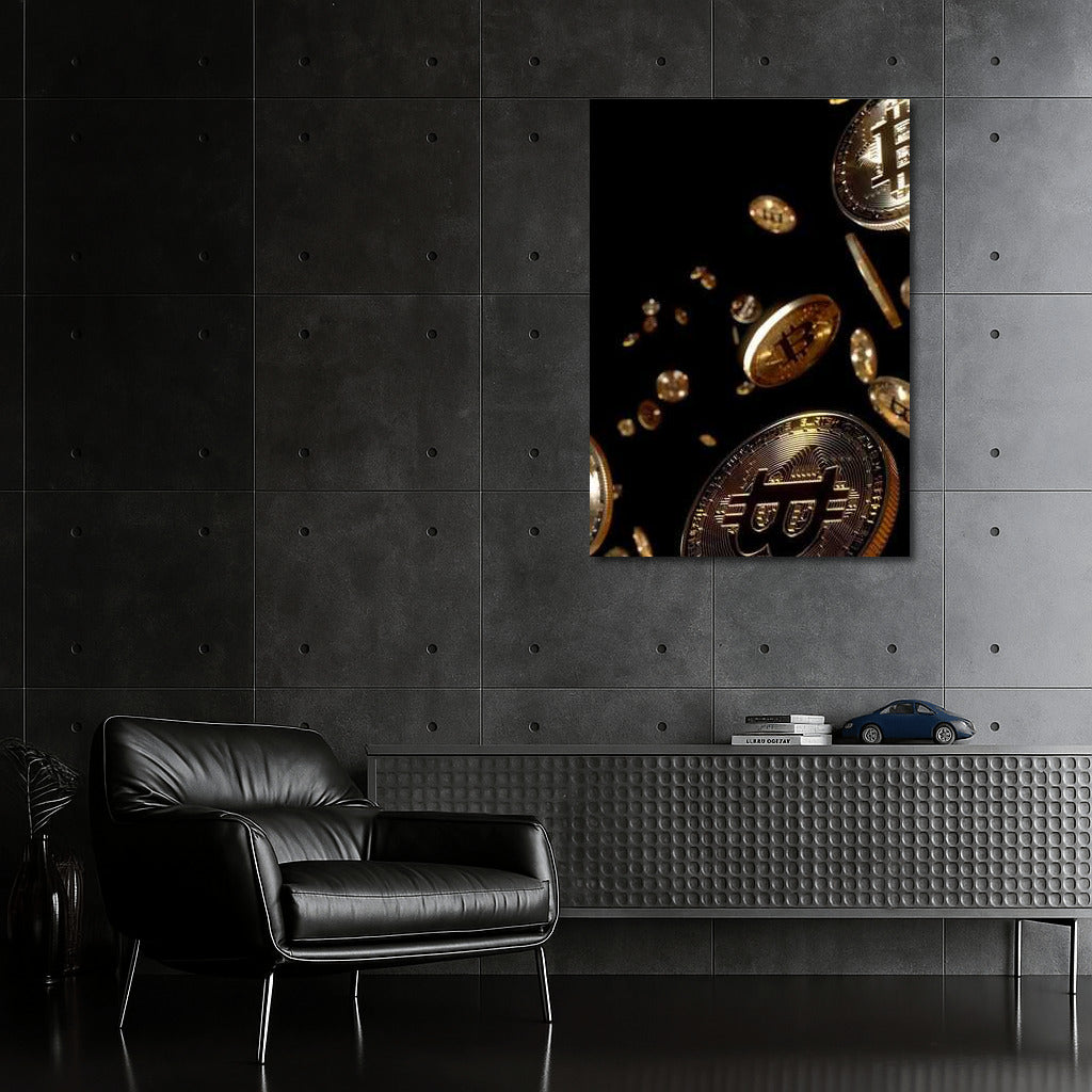 Floating Gold Coins: The Future of Cryptocurrency