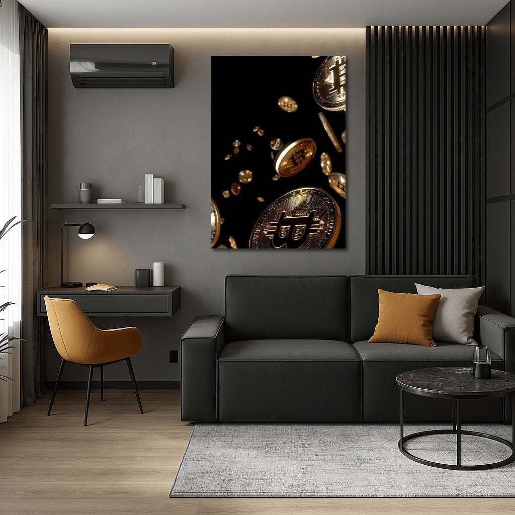 Floating Gold Coins: The Future of Cryptocurrency