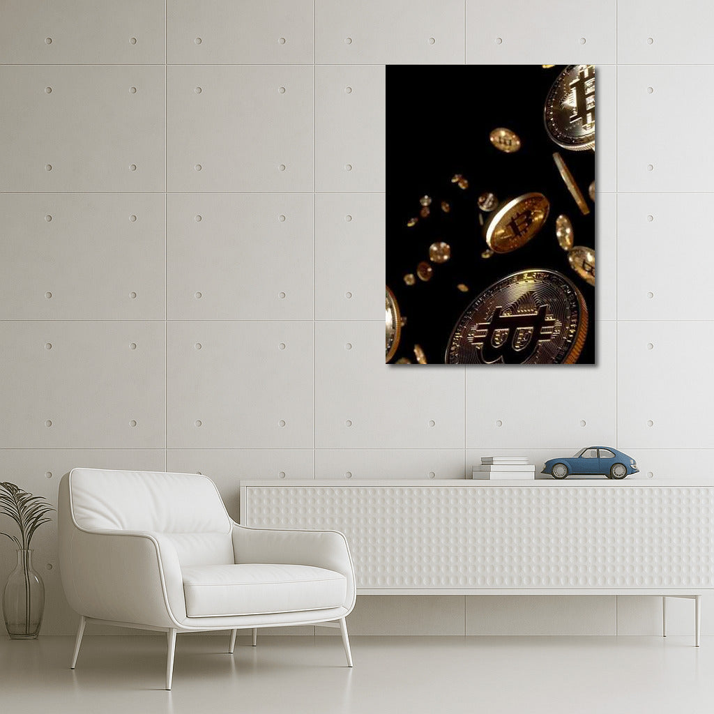 Floating Gold Coins: The Future of Cryptocurrency