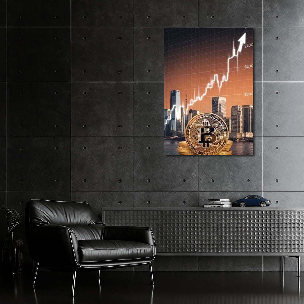 Cryptocurrency Rise: Dynamics and City Skyscrapers