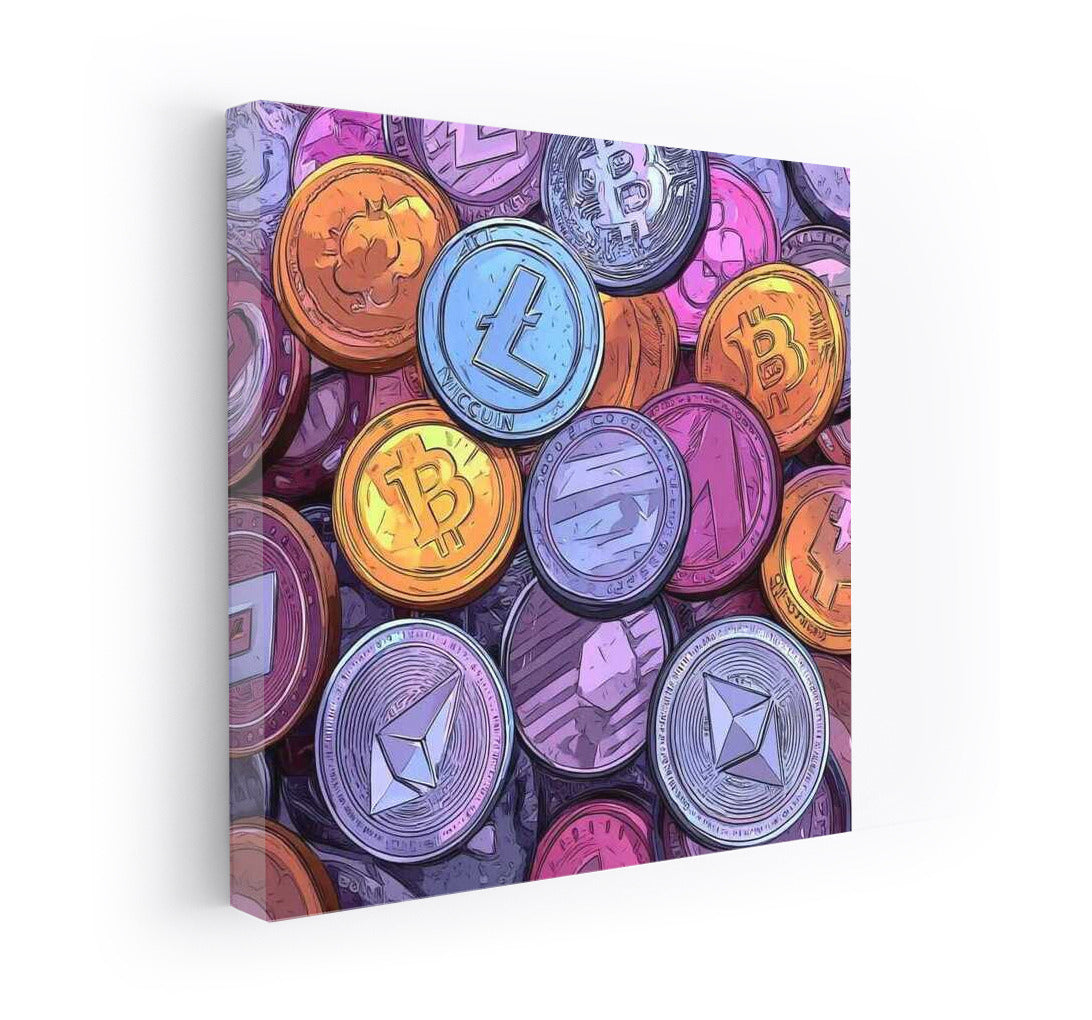 Cryptocurrency Vortex: Symbols of the Future