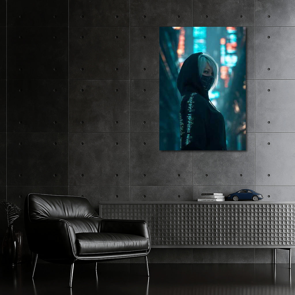 Secret Guardian of the Neon Metropolis: Cyberpunk Mask