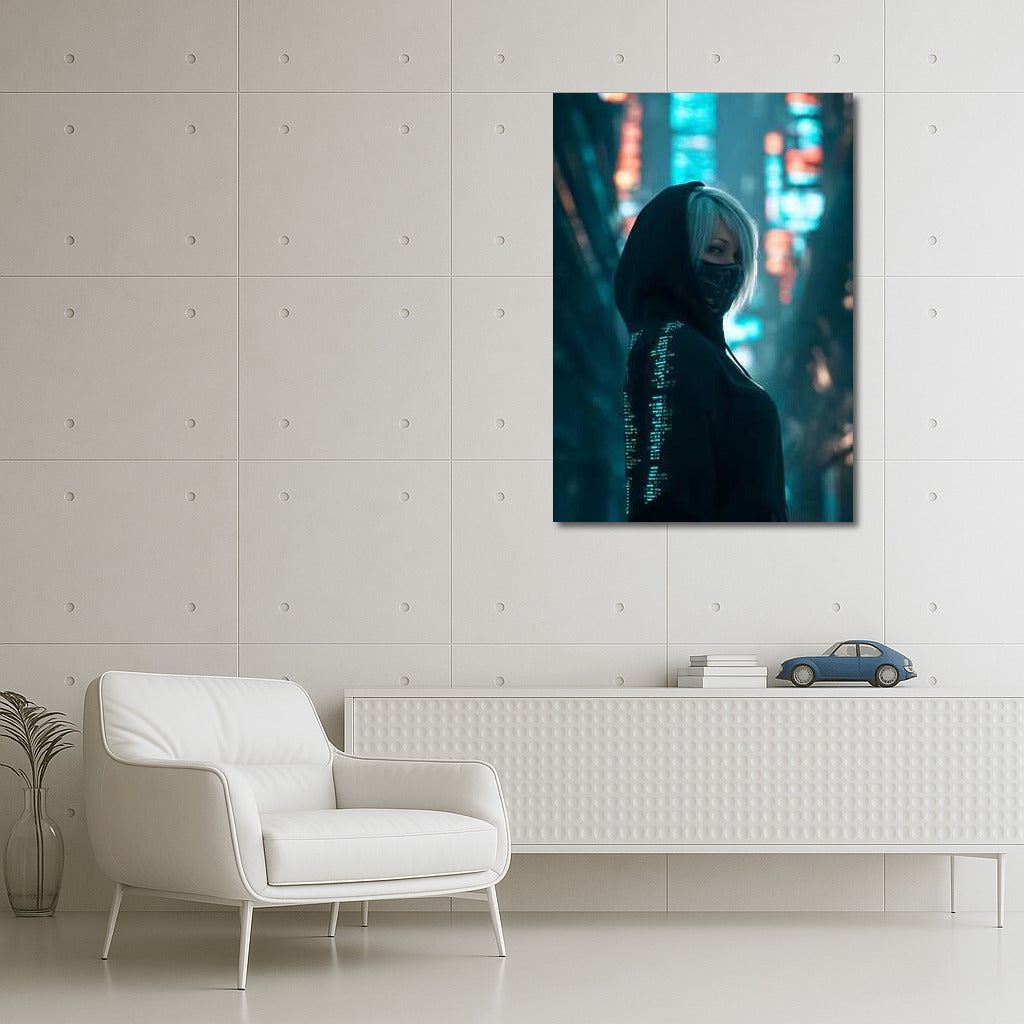 Secret Guardian of the Neon Metropolis: Cyberpunk Mask