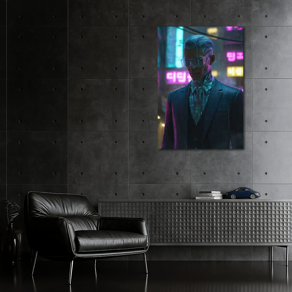 Neon City: Digital Harmony in Cyberpunk Style