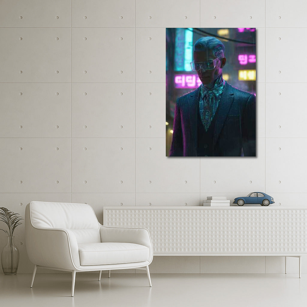 Neon City: Digital Harmony in Cyberpunk Style