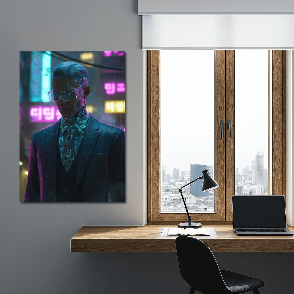 Neon City: Digital Harmony in Cyberpunk Style