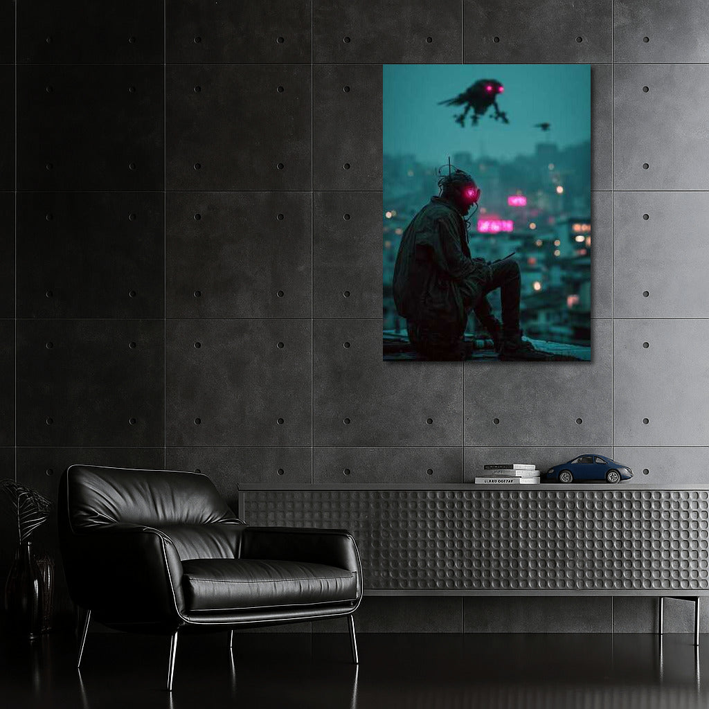 Neon Wanderer: Cyberpunk City of Drones