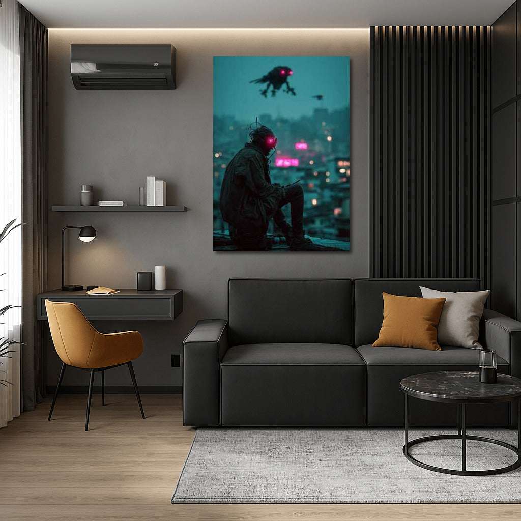 Neon Wanderer: Cyberpunk City of Drones