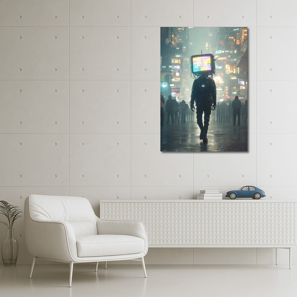 Neon Drifter: The Face of the Screen in the World of Cyberpunk