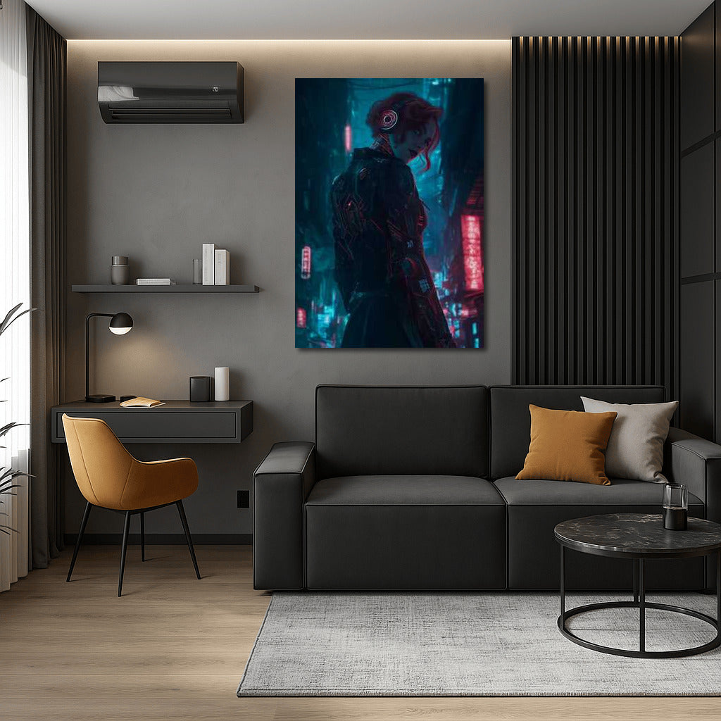 Neon Wanderer: The Mystery of the Metropolis in Cyberpunk Style