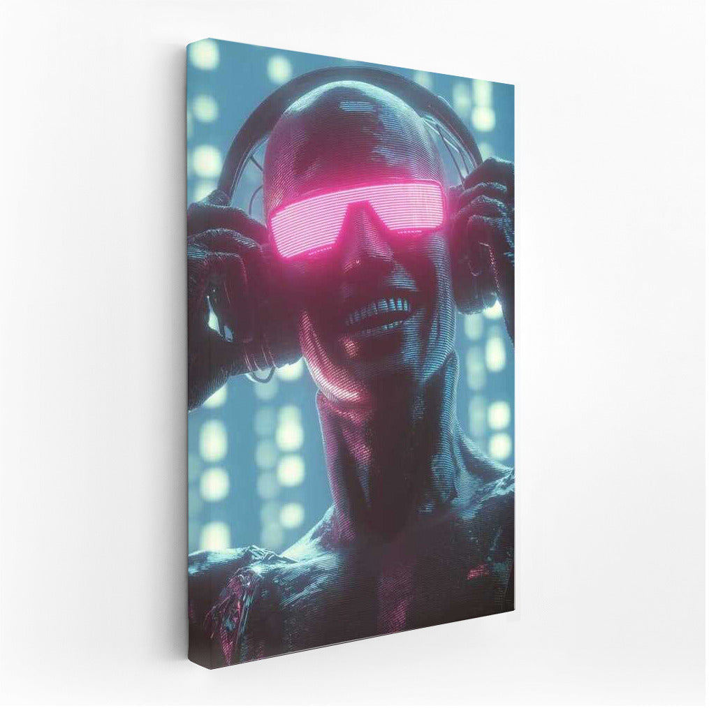 Neon Avatar: A Futuristic Creature in the World of Cyberpunk