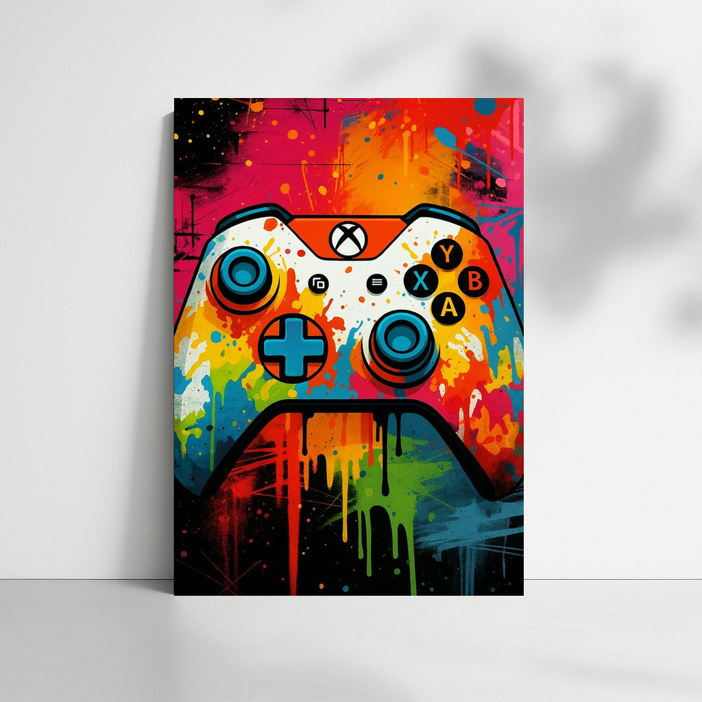 Gaming Adrenaline Rush: Bright Joystick