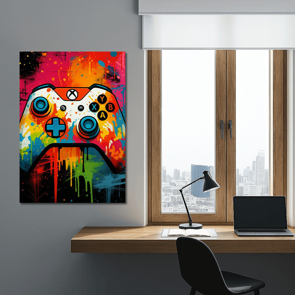Gaming Adrenaline Rush: Bright Joystick