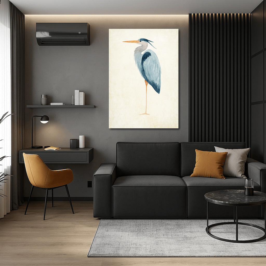 Grace of Watercolor Bird: Elegance of Nature in Interior