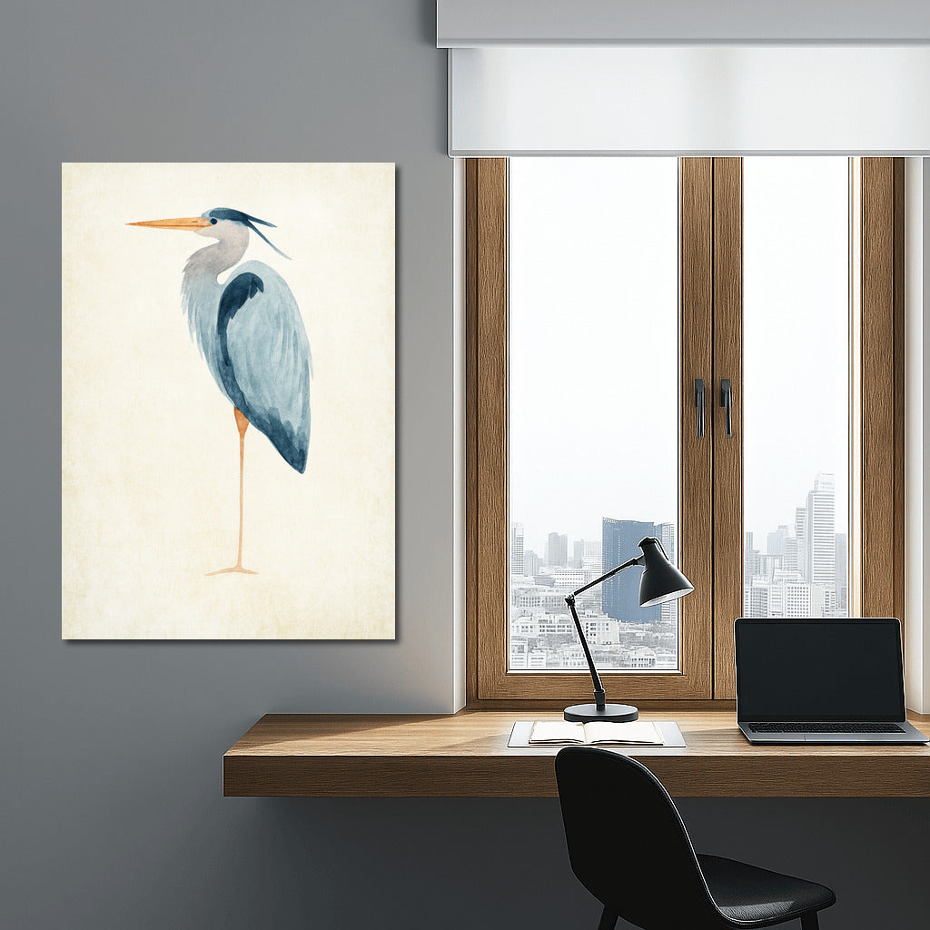 Grace of Watercolor Bird: Elegance of Nature in Interior