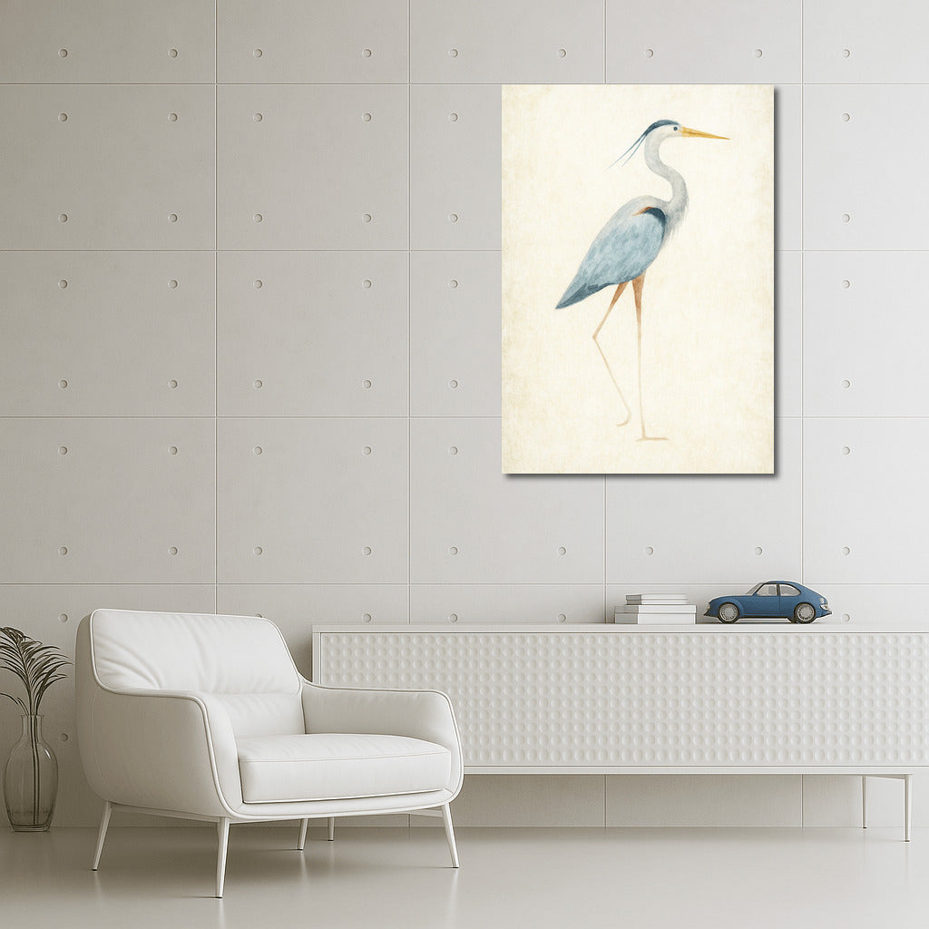 Graceful Bird in Watercolor: An Elegant Accent for Your Interior