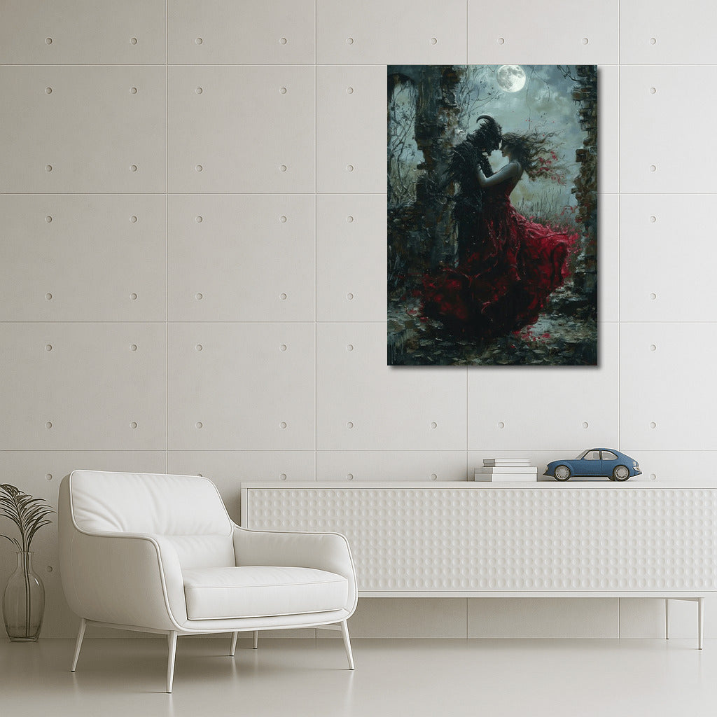 Gothic Shadow Dance in the Moonlight