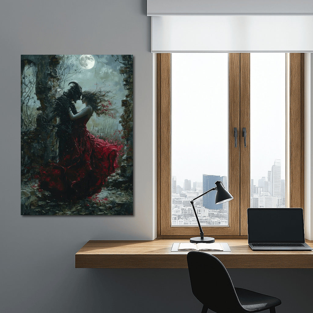 Gothic Shadow Dance in the Moonlight