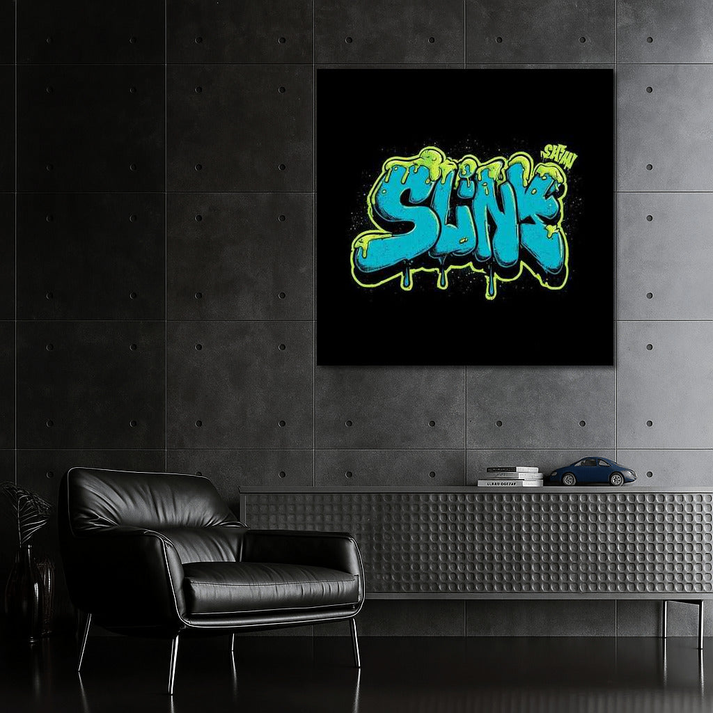 Vibrant Graffiti Explosion: Bold Fonts and Dynamic Colors